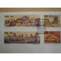 1986 RSA - The Golden City Series 14,20,25,30 c stamped on FDC