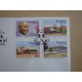 1986 Transkei - PM and Public Buildings 14,20,25,30 c stamped on FDC