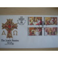 1986 Bophuthatswana - The Lord`s Passion 12,20,25,30 c stamped on FDC