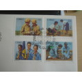 1985 Ciskei - Girl Guides 12,25,30,50 c stamped on FDC