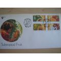 1983 Venda - Subtropical Fruit 10,20,25,40 c stamped on FDC