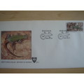 1986 Venda - Reptiles Series Addition 14 c stamped on FDC