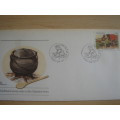 1985 Transkei - Meal Preparation 12 c stamped on FDC