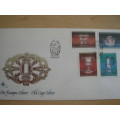 1985 RSA - Old Cape Silver 12,25,30,50 c stamped on FDC