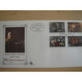 1985 RSA - Frans David Oerder Paintings 11,25,30,50 c stamped on FDC