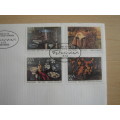 1985 RSA - Frans David Oerder Paintings 11,25,30,50 c stamped on FDC