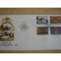 1985 RSA - Parlements Gebou 12,25,30,50 c stamped on FDC