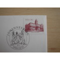 1986 RSA - Stadsaal Johannesburg 14 c stamped on FDC