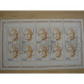 1997 - Kleinbogen (mini sheet of 10 stamps) MiNr 1955-1956 stamped in Bonn