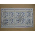 1997 - Kleinbogen (mini sheet of 10 stamps) MiNr 1939-1940 stamped in Berlin