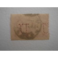 1923 Deutsches Reich MiNr 248 a used, stamped with perfins `U U`