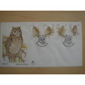 1991 Ciskei - Owls 21,35,40,50 c on FDC stamped