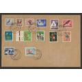 RSA 1961 1ST DEFINITIVE SET OF 13 ON PRIVATE FDC WITH RANDBURG D/S