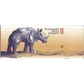 RSA 1998 ARMOURED RHINO MNH BOOKLET DIE I ENGLISH HARRISON NORMAL PERFS ATTACHED RIGHT MARGIN INV