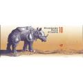 RSA 1998 ARMOURED RHINO BOOKLET DIE II ENGLISH COATED NORMAL PERFS ATTACHED RIGHT MARGIN INVERTED