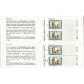 RSA 1988 NATAL FLOODS (DIAS) MNH BOOKLETS WITH BOTH MARGIN TYPES 26/52 AND 104/130