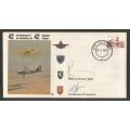 SA AIR FORCE (SAAF) FLIGHT COVER # 28 - 1987 42ND ANNIV 42 SQN SIGNED BY 2 BOTH IN BLUE PEN