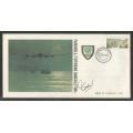 SA AIR FORCE (SAAF) FLIGHT COVER # 18 1984 FAREWELL SHACKLETON SIGNED BRIG C LOMBARD IN BLACK