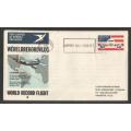 SA AIRWAYS (SAA) FLIGHT COVER # 4 1976 WORLD RECORD FLIGHT NON STOP USA - CT BOEING SP JUMBO VARIETY