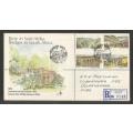 RSA 1984 BRIDGES OFFICIAL FDC 4.9 WITH OFFICIAL HAND CANCEL REG TO QUEENSWOOD