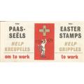 RSA 1969 HELP CRIPPLES EASTER LABELS MNH BOOKLET COMPLETE WITH 1 PANE OF 10