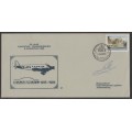 SA AIRWAYS (SAA) 1985 FLIGHT COVER #41 50 YEARS CT-JHB SIGNED CAPTAIN E PILLEMER