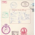 ANTARCTIC COM COVER RSA 1983 SA AGULHAS VOYAGE 28 POSTED OFF SANAE SIGNED BY FULL EXPEDITION TEAM