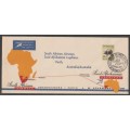 AVIATION 1957 SAA FLIGHT COVER INAUGURAL FLIGHT JHB-PERTH