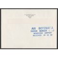 AVIATION 1989 AIR BOTSWANA FLIGHT COVER 1ST FLIGHT JHB-MAUN-WINDHOEK SIGNED BOTH CAPTAINS