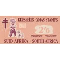 UNION SA 1960 2/6 CHRISTMAS LABELS BOOKLET COMPLETE WITH 5 MNH PANES