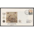SA DEFENCE FORCE (SADF) COM COVER #13 - 1991 75 YEARS BATTLE OF DELVILLE WOOD - SIGNED IN BLACK