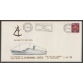 RSA 1976 LAST DEPARTURE PENDENNIS CASTLE FROM TABLE BAY COM COVER WITH CACHET CT DOCKS D/S 1/6/76