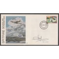 SA AIR FORCE (SAAF) FLIGHT COVER #24 1986 50TH ANNIV SPITFIRE SIGNED BY PILOT A LURIE