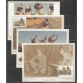 TRANSKEI 1984 2ND DEFINITIVE SET OF 17 LIMITED EDITION MAXISILK CARDS # 7