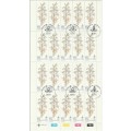 RSA 1981 ORCHIDS 5c USED (CTO) FULL SHEET OF 25