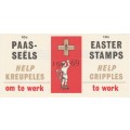 RSA 1969 EASTER LABELS BOOKLET COMPLETE WITH MNH PANE OF 10 - PROTEA NANA STAMP TOP LEFT