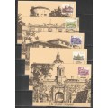 RSA 1982 4TH DEFINITIVE BUILDINGS SET OF 17 PRIVATE MAXI CARDS BY MAXIPRINT