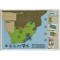 RSA SAPO ADVERTISING FOLDER WITH 6 MNH STAMPS OF ALL TERRITORIES