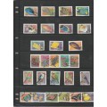 RSA 2000 7TH DEFINITIVE FISHES BIRDS BUTTERFLIES FLOWERS SET OF 27 USED (CTO) IN SAPO FOLDER