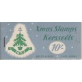 UNION SA 1952 10S CHRISTMAS LABELS BOOKLET COMPLETE WITH 20 MNH PANES