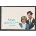 GHANA 1981 CHARLES AND DIANA MNH BOOKLET