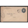 CENSOR MAIL - 1917 WWI COVER UNITED STATES PREPAID TO PARIS FRANCE