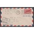 CENSOR MAIL - 1945 WWII COVER USA STAMP TO USA