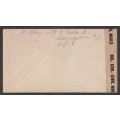 CENSOR MAIL - 1947 POST WWII OCCUPATION COVER USA STAMPS US CIVIL CENSORSHIP TO US ZONE GERMANY