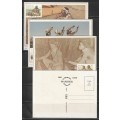 TRANSKEI 1984 TRADITIONAL CUSTOMS SET OF 18 LIMITED EDITION MAXISILK CARDS