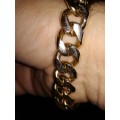 Secondhand 9ct solid gold bracelet for men