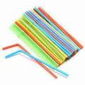 100pcs Flexible Plastic Straws