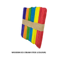 Colorful Wooden Ice Cream Sticks 50pcs