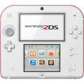 red & white Nintendo 2DS console complete