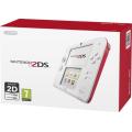 red & white Nintendo 2DS console complete